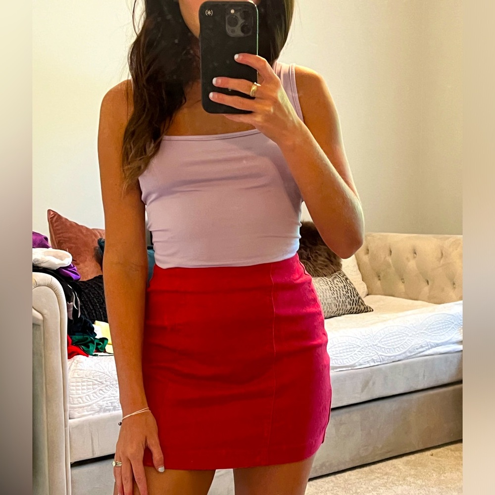 Red skirt size small